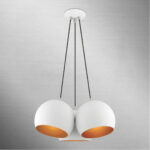 43393-03 3 Light White Globe Pendant-Lighting LumensPendant Lights