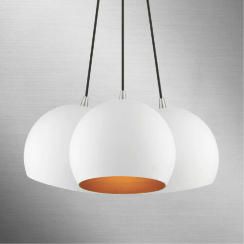 43393-03 3 Light White Globe Pendant-Lighting LumensPendant Lights