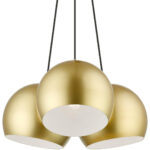 43393-33 3 Light Polished Gold Globe Pendant-Lighting LumensPendant Lights