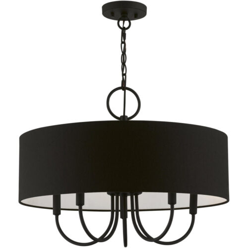 43445-04 5 Light Black Pendant Chandelier-Lighting LumensChandeliers