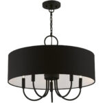 43445-04 5 Light Black Pendant Chandelier-Lighting LumensChandeliers