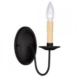 4.25 inch 1 Light Black Wall Sconce with Steel base material-Lighting LumensWall Sconces