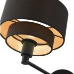 45080-04 1 Light Black Swing Arm Wall Lamp-Lighting LumensWall Lamps