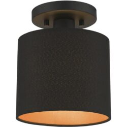 45084-04 1 Light Black Petite Semi-Flush-Lighting LumensSemi Flush