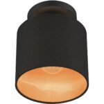 45084-04 1 Light Black Petite Semi-Flush-Lighting LumensSemi Flush