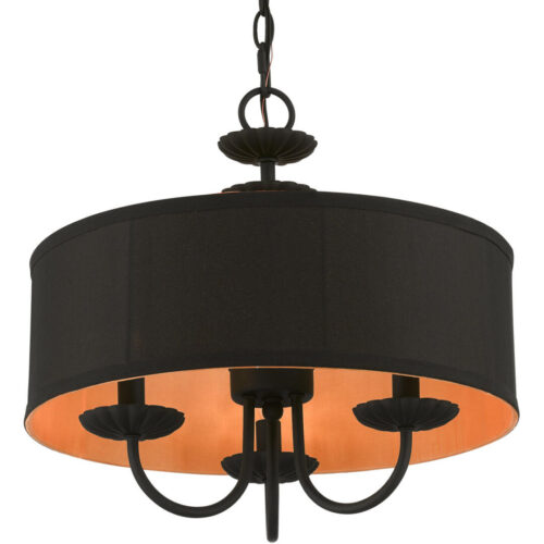 45123-04 3 Light Black Pendant Chandelier-Lighting LumensChandeliers