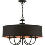 45125-04 5 Light Black Pendant Chandelier-Lighting LumensChandeliers