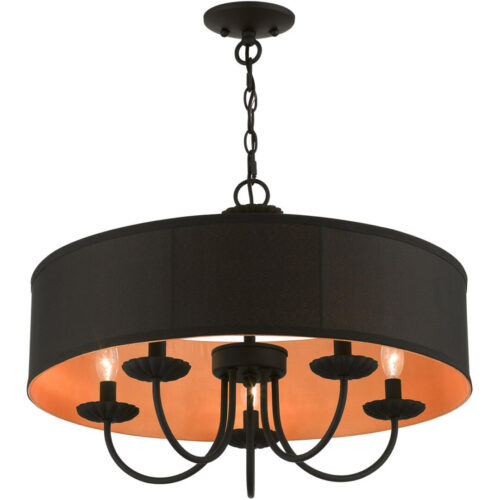 45125-04 5 Light Black Pendant Chandelier-Lighting LumensChandeliers