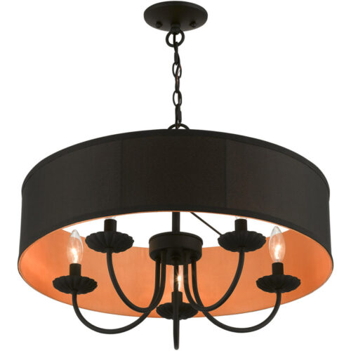 45125-04 5 Light Black Pendant Chandelier-Lighting LumensChandeliers