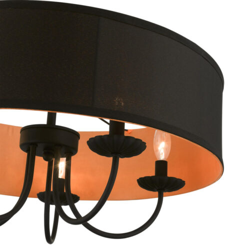 45125-04 5 Light Black Pendant Chandelier-Lighting LumensChandeliers