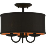 45127-04 3 Light Black Semi-Flush Mount-Lighting LumensSemi Flush