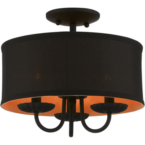 45127-04 3 Light Black Semi-Flush Mount-Lighting LumensSemi Flush