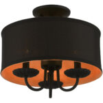 45127-04 3 Light Black Semi-Flush Mount-Lighting LumensSemi Flush