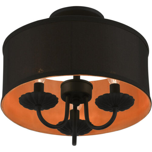 45127-04 3 Light Black Semi-Flush Mount-Lighting LumensSemi Flush