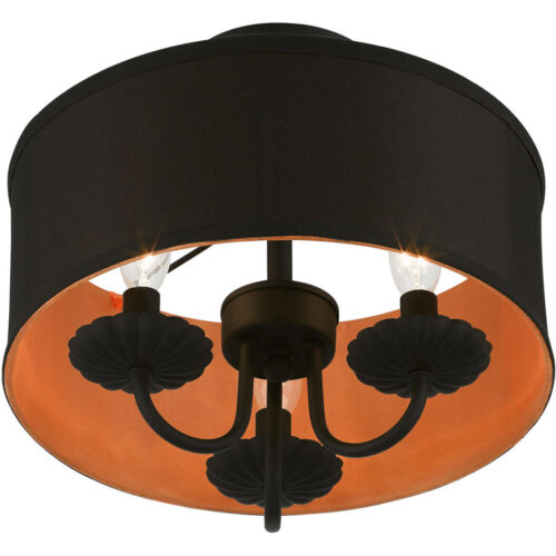 45127-04 3 Light Black Semi-Flush Mount-Lighting LumensSemi Flush