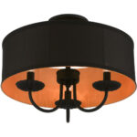 45129-04 3 Light Black Semi-Flush Mount-Lighting LumensSemi Flush