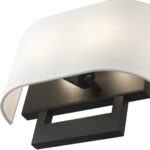 45221-04 2 Light Black Medium ADA Sconce-Lighting LumensWall Sconces