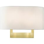 45221-12 2 Light Satin Brass Medium ADA Sconce-Lighting LumensWall Sconces