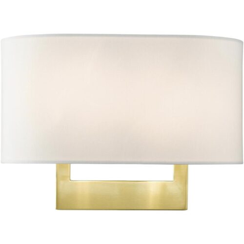 45221-12 2 Light Satin Brass Medium ADA Sconce-Lighting LumensWall Sconces