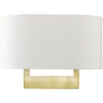 45221-12 2 Light Satin Brass Medium ADA Sconce-Lighting LumensWall Sconces