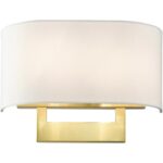 45221-12 2 Light Satin Brass Medium ADA Sconce-Lighting LumensWall Sconces