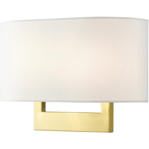 45221-12 2 Light Satin Brass Medium ADA Sconce-Lighting LumensWall Sconces