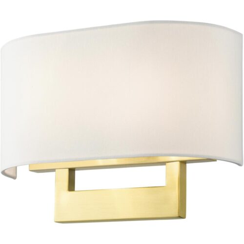 45221-12 2 Light Satin Brass Medium ADA Sconce-Lighting LumensWall Sconces