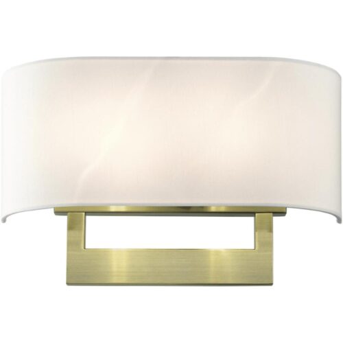 45222-01 2 Light Antique Brass Large ADA Sconce-Lighting LumensWall Sconces