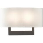 45222-07 2 Light Bronze Large ADA Sconce-Lighting LumensWall Sconces