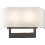 45222-07 2 Light Bronze Large ADA Sconce-Lighting LumensWall Sconces