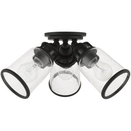 45503-04 3 Light Black  Flush Mount-Lighting LumensBath/Flush Mounts