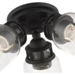 45503-04 3 Light Black  Flush Mount-Lighting LumensBath/Flush Mounts