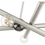 45584-91 8 Light Brushed Nickel Chandelier-Lighting LumensChandeliers