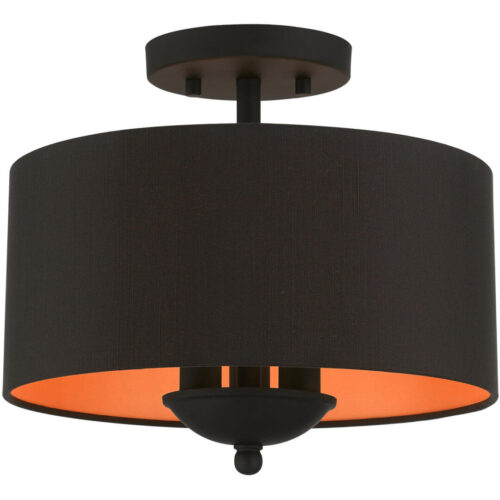 45611-04 3 Light Black Semi-Flush Mount-Lighting LumensSemi Flush