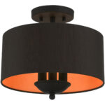 45611-04 3 Light Black Semi-Flush Mount-Lighting LumensSemi Flush