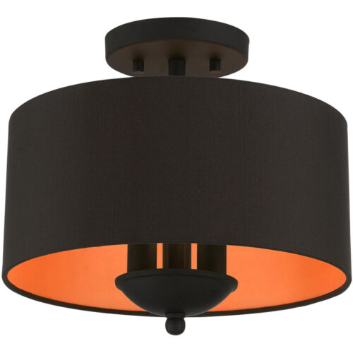 45611-04 3 Light Black Semi-Flush Mount-Lighting LumensSemi Flush