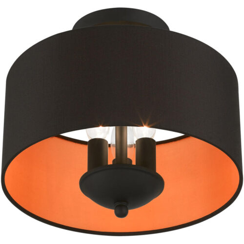 45611-04 3 Light Black Semi-Flush Mount-Lighting LumensSemi Flush