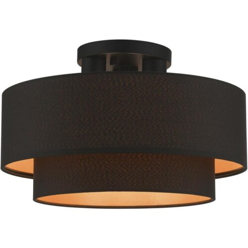 45614-04 3 Light Black Large Semi-Flush-Lighting LumensSemi Flush