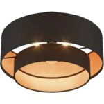 45614-04 3 Light Black Large Semi-Flush-Lighting LumensSemi Flush