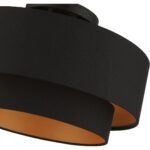 45614-04 3 Light Black Large Semi-Flush-Lighting LumensSemi Flush