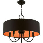 45615-04 5 Light Black Pendant Chandelier-Lighting LumensChandeliers