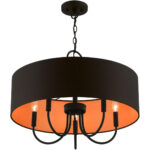 45615-04 5 Light Black Pendant Chandelier-Lighting LumensChandeliers