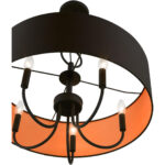 45615-04 5 Light Black Pendant Chandelier-Lighting LumensChandeliers