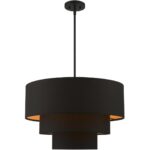 45619-04 4 Light Black Pendant Chandelier-Lighting LumensChandeliers