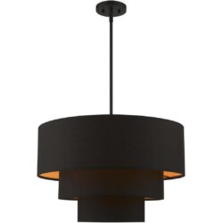 45619-04 4 Light Black Pendant Chandelier-Lighting LumensChandeliers