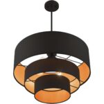 45619-04 4 Light Black Pendant Chandelier-Lighting LumensChandeliers