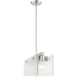 7 inch 3 Light Brushed Nickel Chandelier with Steel base material-Lighting LumensChandeliers