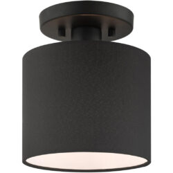 45661-04 1 Light Black Semi Flush-Lighting LumensSemi Flush