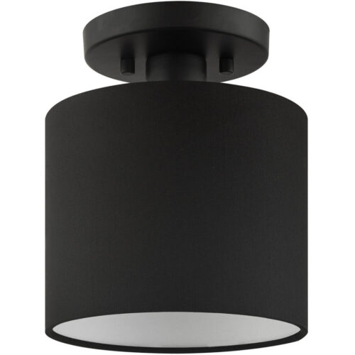 45661-04 1 Light Black Semi Flush-Lighting LumensSemi Flush