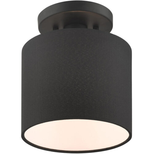 45661-04 1 Light Black Semi Flush-Lighting LumensSemi Flush